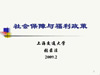 社会保障与福利制度视频教程 张录法33讲 上海交通大学